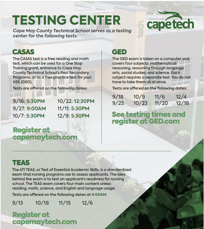 Testing Center Flyer